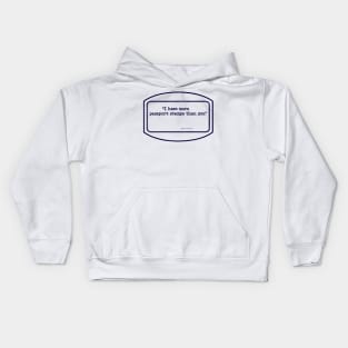 Passport stamp Kids Hoodie